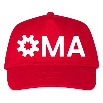 Oma Zahnrad Werkzeug Handwerk Ingenieur - Kinder Basecap - Rot - Vorne
