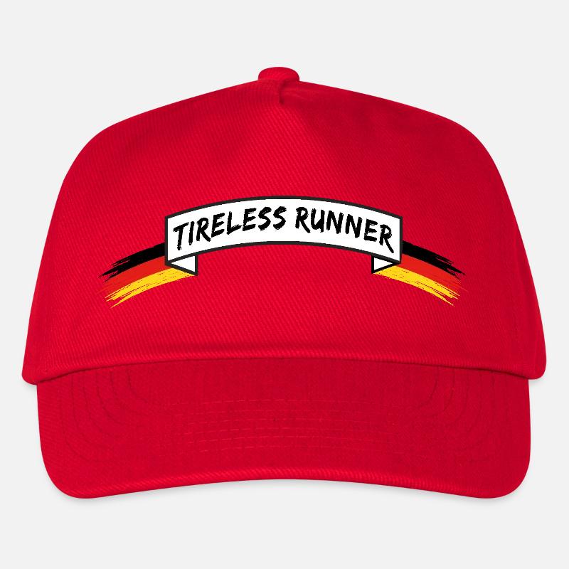 Tireless Runner | german Banner - Kinder Basecap - Rot