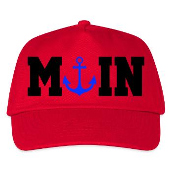 Blauer Anker Nautik Moin - Kinder Basecap - Rot - Vorne