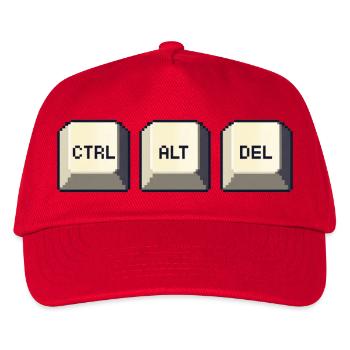 Ctrl Alt Del - Kids’ Baseball Cap - red - Front