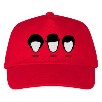 Chapeau Melon (S-05-P-JS-MG) - Casquette de baseball Enfant - rouge - Devant