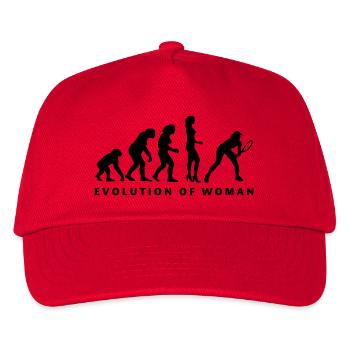 evolution_female_tennis_b_1c - Kinder Basecap - Rot - Vorne