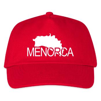 Minorque - Îles Baléares et nom - Casquette de baseball Enfant - rouge - Devant