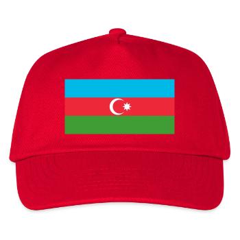 sticker flag of Azerbaijan Aufkleber Azerbaijan - Kids’ Baseball Cap - red - Front