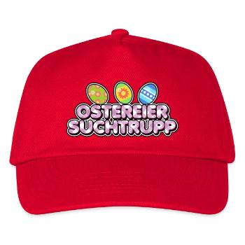 Ostereier Suchtrupp - Kinder Basecap - Rot - Vorne
