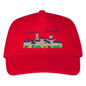 Braunfels Castle in Hesse, drawing - Kids’ Baseball Cap - red - Front