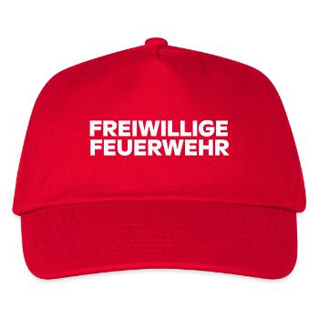 Freiwillige Feuerwehr Schriftzug - Kinder Basecap - Rot - Vorne
