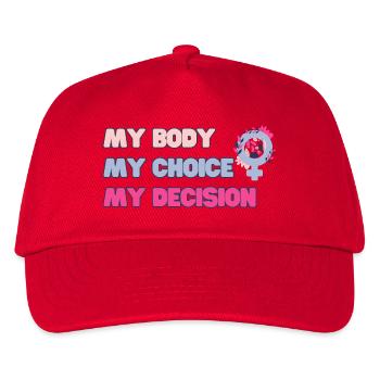 Mon corps, mon choix (Rose) - Casquette de baseball Enfant - rouge - Devant