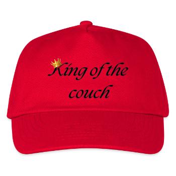 King of the couch - Kids’ Baseball Cap - red - Front