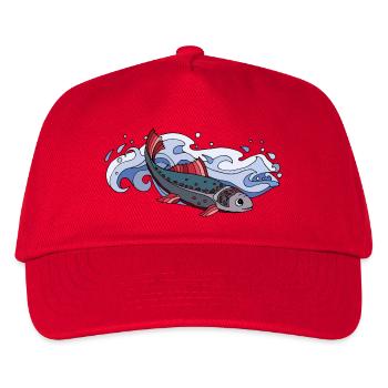 Fish - Kids’ Baseball Cap - red - Front