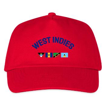 West Indies Flags - Karibik - Caribbean - Flaggen - Kids’ Baseball Cap - red - Front