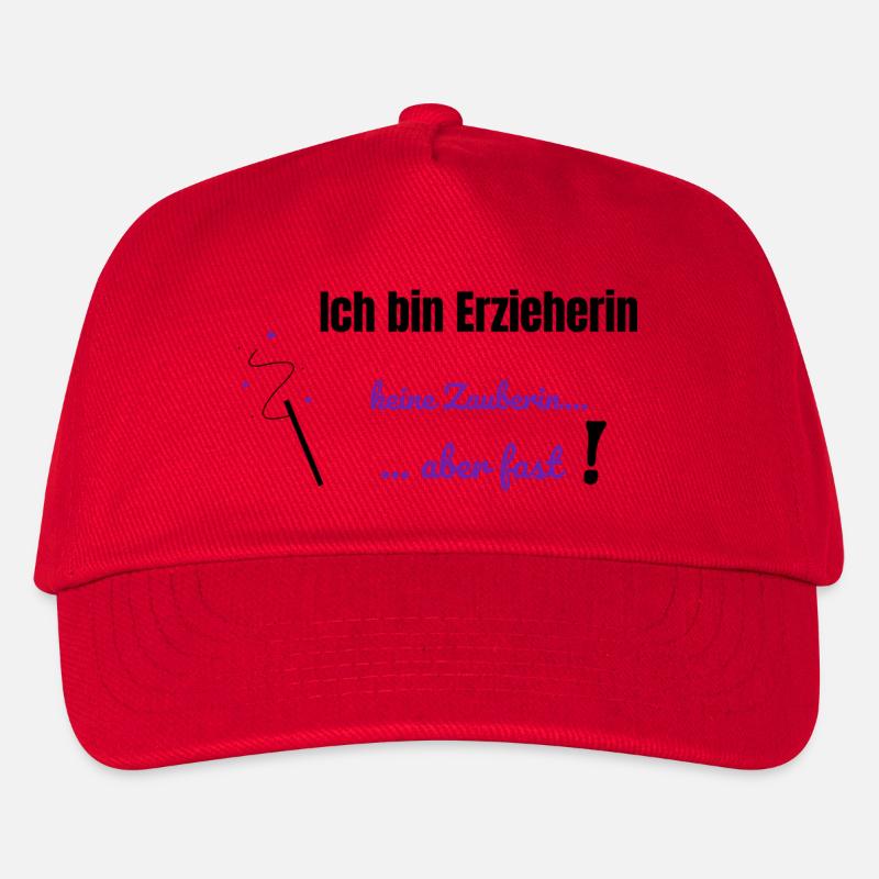 "Ich bin Erzieherin, keine Zauberin - aber fast!" - Kinder Basecap - Rot