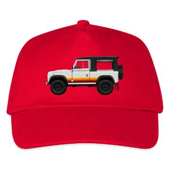 Retromodell Offroad Design Defender - Kinder Basecap - Rot - Vorne