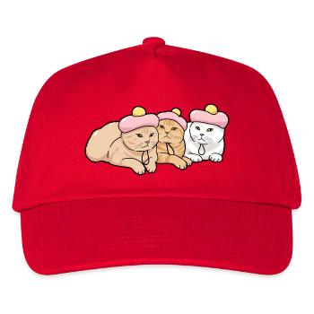Pink Pastry Hatted Kittens - Kids’ Baseball Cap - red - Front