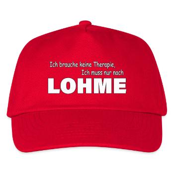 Therapie LOHME - Kinder Basecap - Rot - Vorne