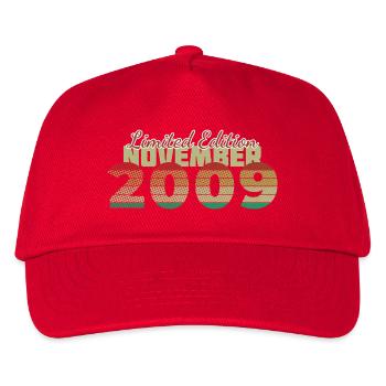 16. Geburtstag Limited Edition (SCR) 11/2009 - Kinder Basecap - Rot - Vorne
