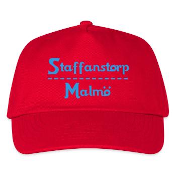 Staffanstorp – Malmö Sky Blue Design - Casquette de baseball Enfant - rouge - Devant