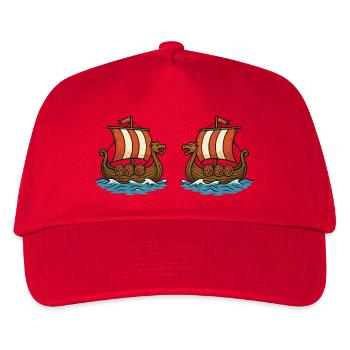 Navires vikings - Casquette de baseball Enfant - rouge - Devant