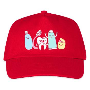 Rezeptionist Zahnarzt - Kinder Basecap - Rot - Vorne
