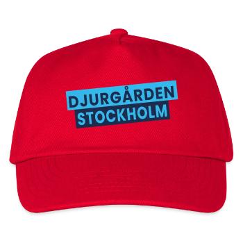 Djurgården Stockholm Textblock - Kinder Basecap - Rot - Vorne