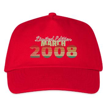18. Geburtstag Limited Edition (SCR) 03/2008 - Kinder Basecap - Rot - Vorne