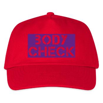 Body check - Kids’ Baseball Cap - red - Front