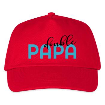 Father of two children - Kids’ Baseball Cap - red - Front