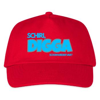 SCHIRI, DIGGA. Schon wieder VAR? - Kinder Basecap - Rot - Vorne