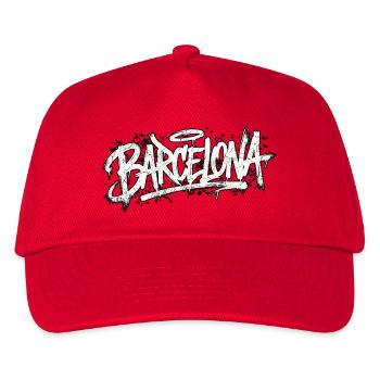 Barcelona Graffiti Hip Hop - Kinder Basecap - Rot - Vorne