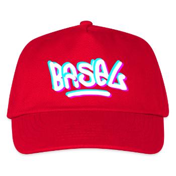 Basel Tag Graffiti - Kinder Basecap - Rot - Vorne