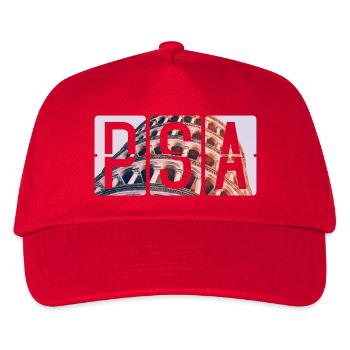 Flughafen Pisa PSA - Kinder Basecap - Rot - Vorne