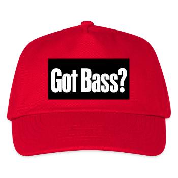 Hast du Bass? - Kinder Basecap - Rot - Vorne