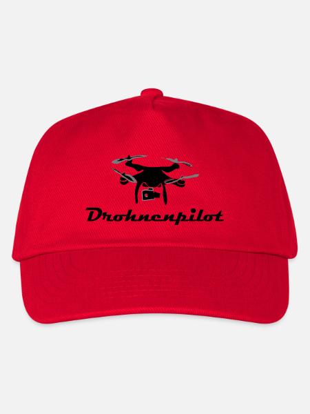 Drohnen Pilot - Kinder Basecap - Rot