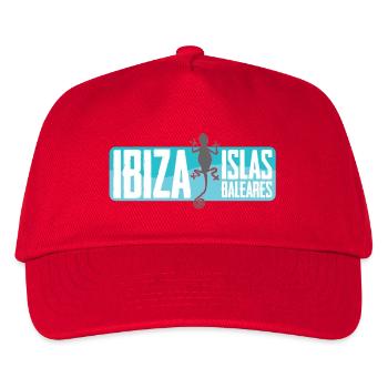 Ibiza Insel Vektor Design - Kinder Basecap - Rot - Vorne