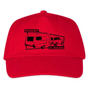 Qek Junior vs  Trabi Queck - Kinder Basecap - Rot - Vorne