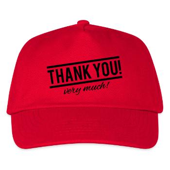 thank_you_very_much_di1 - Kids’ Baseball Cap - red - Front