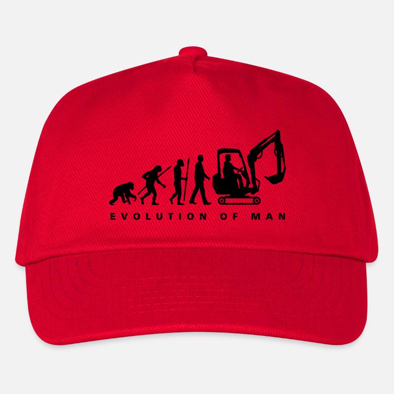 evolution_baggerfahrer_122013_a_1c - Kinder Basecap - Rot