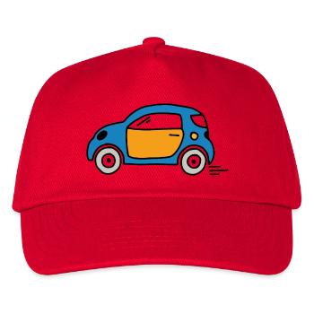 car - Kids’ Baseball Cap - red - Front