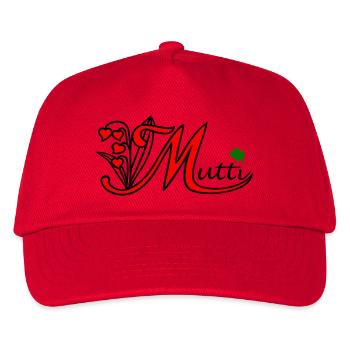 Mama, Muttertag, Mutti - Kinder Basecap - Rot - Vorne
