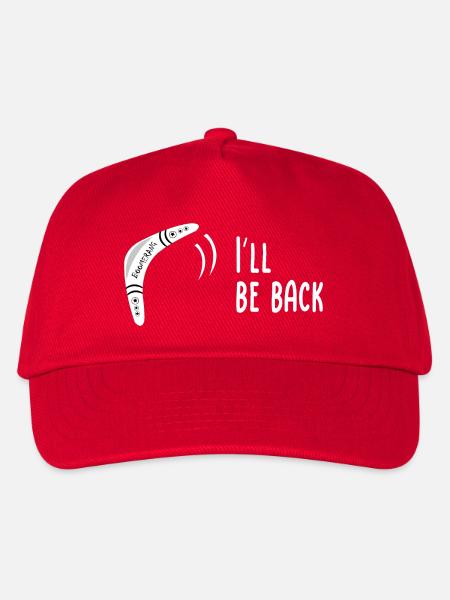 Boomerang I'll be back - Kinder Basecap - Rot