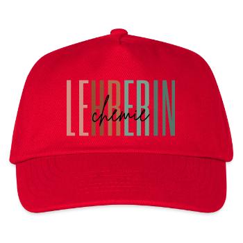 Lehrerin Chemie Chemielehrerin Lehramt Geschenk - Kinder Basecap - Rot - Vorne
