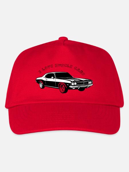 J’adore les muscle cars - Casquette de baseball Enfant - rouge