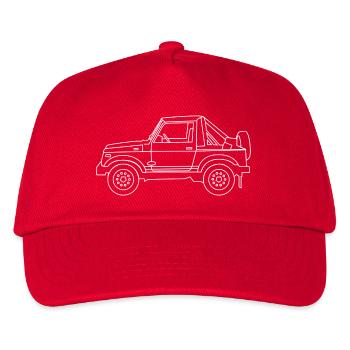 Samurai White 4X4 - Kids’ Baseball Cap - red - Front