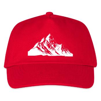Berge Gipfel - Kinder Basecap - Rot - Vorne