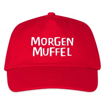 Morgenmuffel - Kinder Basecap - Rot - Vorne