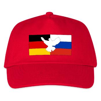 Deutsch-Russische Freundschaft - Kinder Basecap - Rot - Vorne