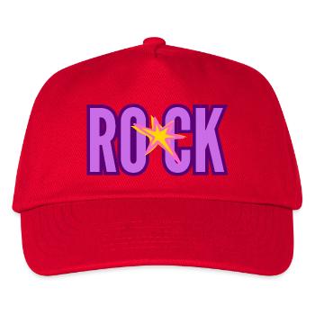 ROCK Violet Star Damen - Kinder Basecap - Rot - Vorne