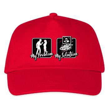 Sonographer My Problem My Pictogram Mom Ultrasound - Kids’ Baseball Cap - red - Front