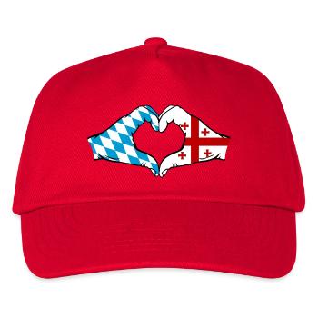 Bavière, Géorgie, Drapeau, Coeur - Casquette de baseball Enfant - rouge - Devant
