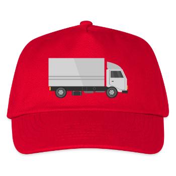 Delivery truck - Kids’ Baseball Cap - red - Front